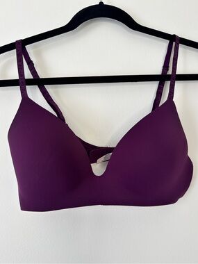 Victoria's Secret Bra TShirt Lightly Lined Wireless Purple Sz 34C